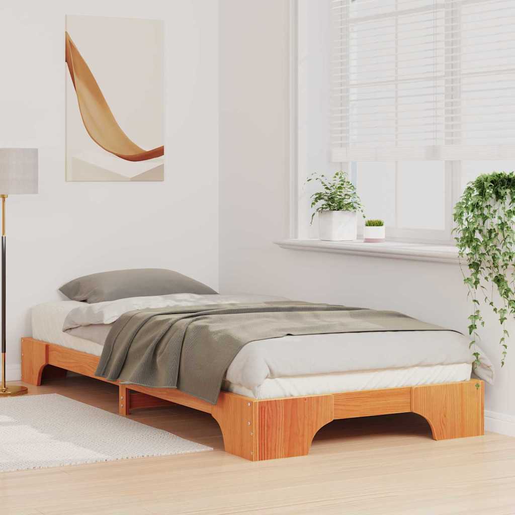 Sengestamme Brun 80 x 210 cm Massiv furu