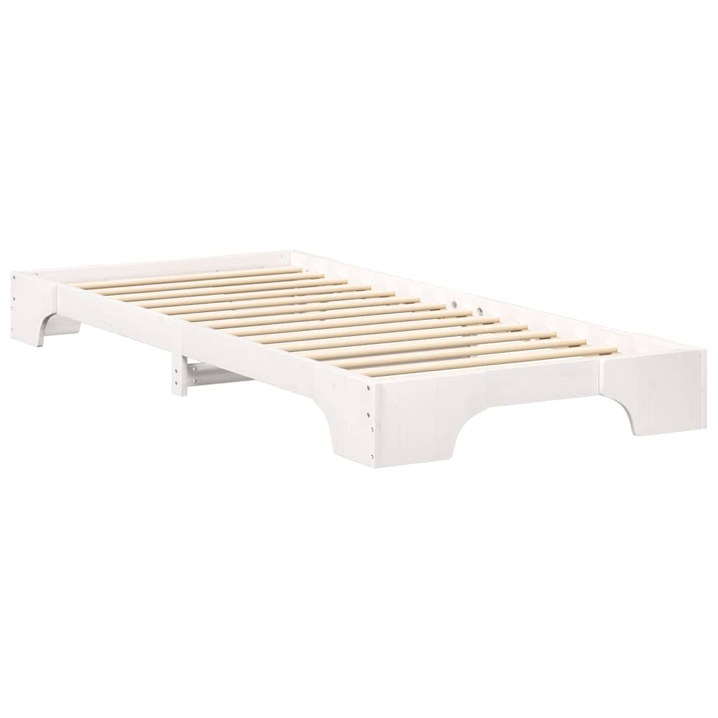 Sengestamme Hvit 90 x 210 cm Massiv furu