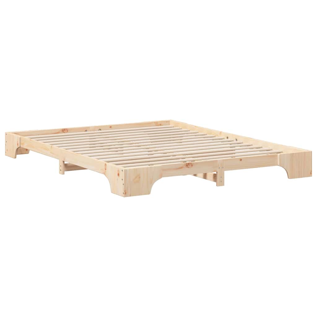 Sengestamme Brun 160 x 210 cm Massiv furu
