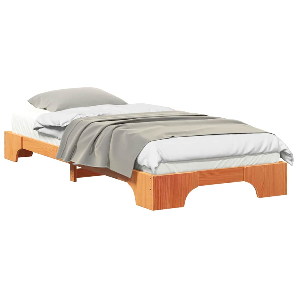 Sengestamme Brun 80 x 220 cm Massiv furu