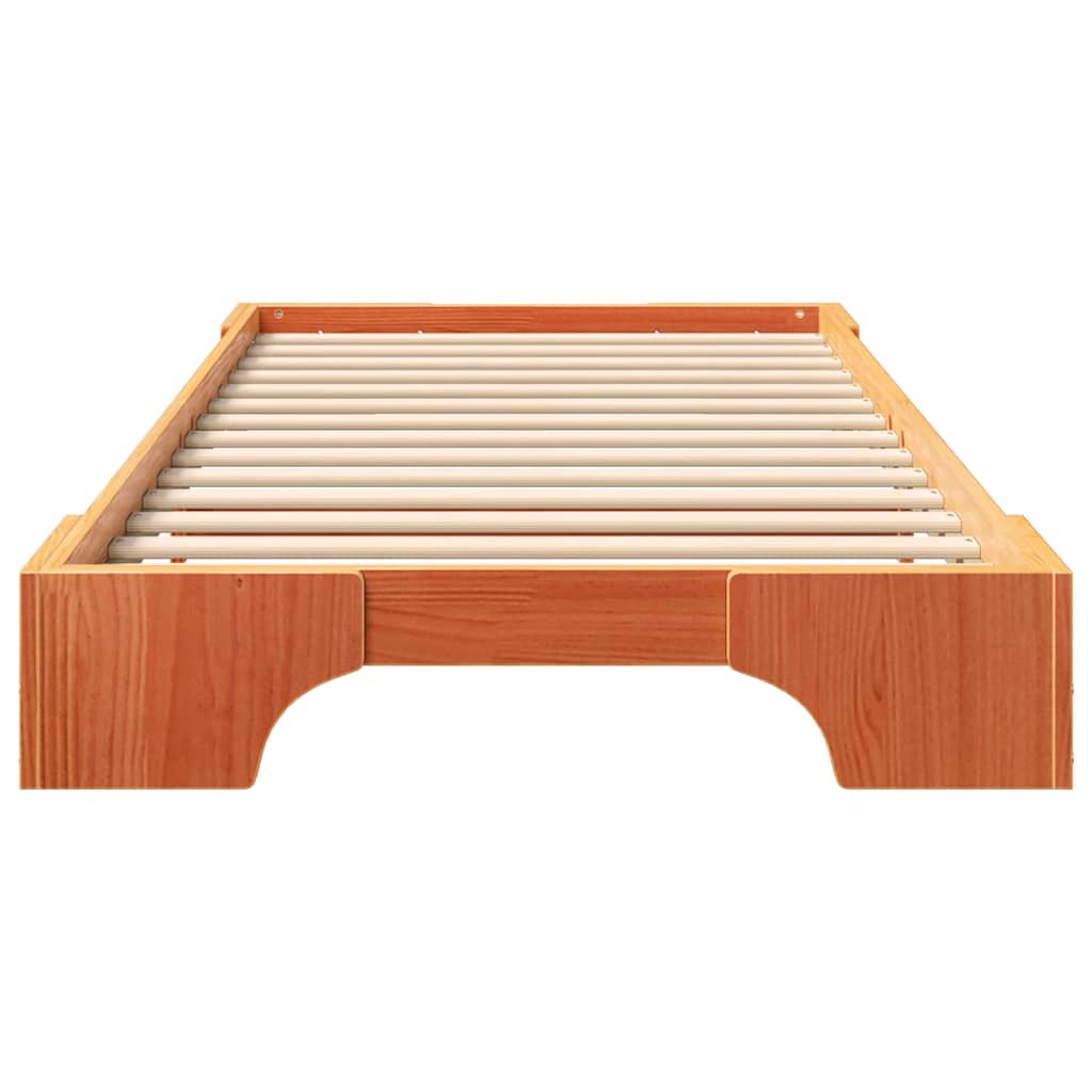 Sengestamme Brun 90 x 220 cm Massiv furu