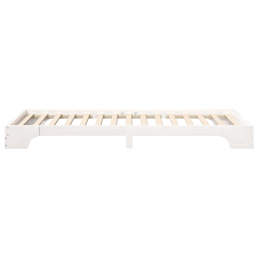 Sengestamme Hvit 100 x 220 cm Massiv furu