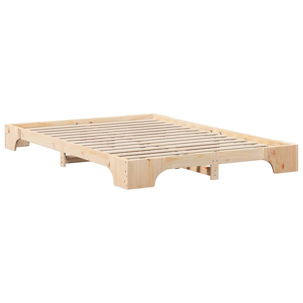 Sengestamme Brun 140 x 220 cm Massiv furu