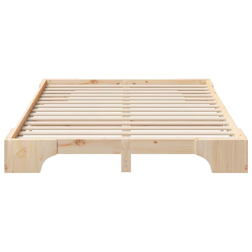 Sengestamme Brun 140 x 220 cm Massiv furu