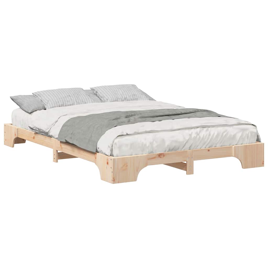 Sengestamme Brun 140 x 220 cm Massiv furu
