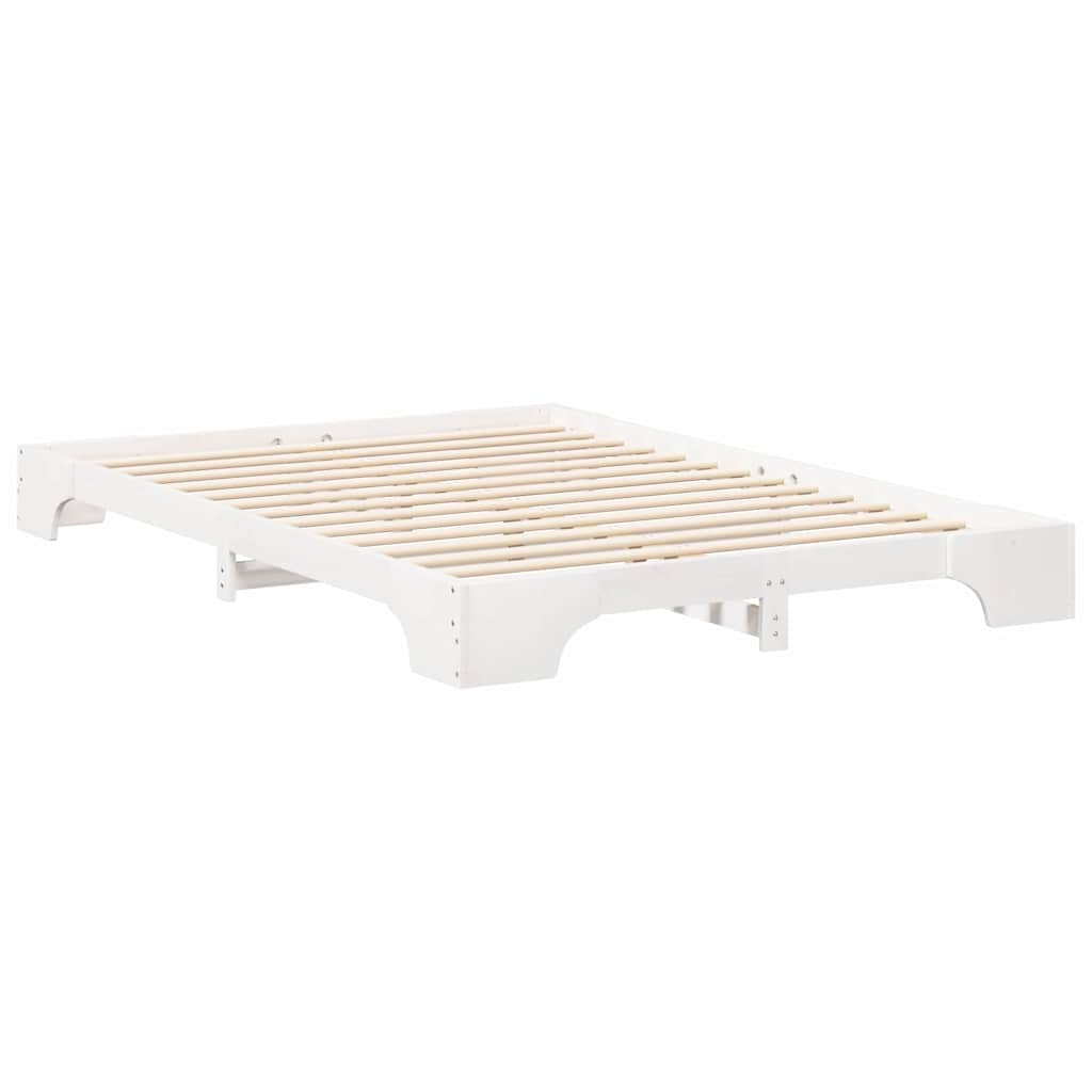 Sengestamme Hvit 140 x 220 cm Massiv furu
