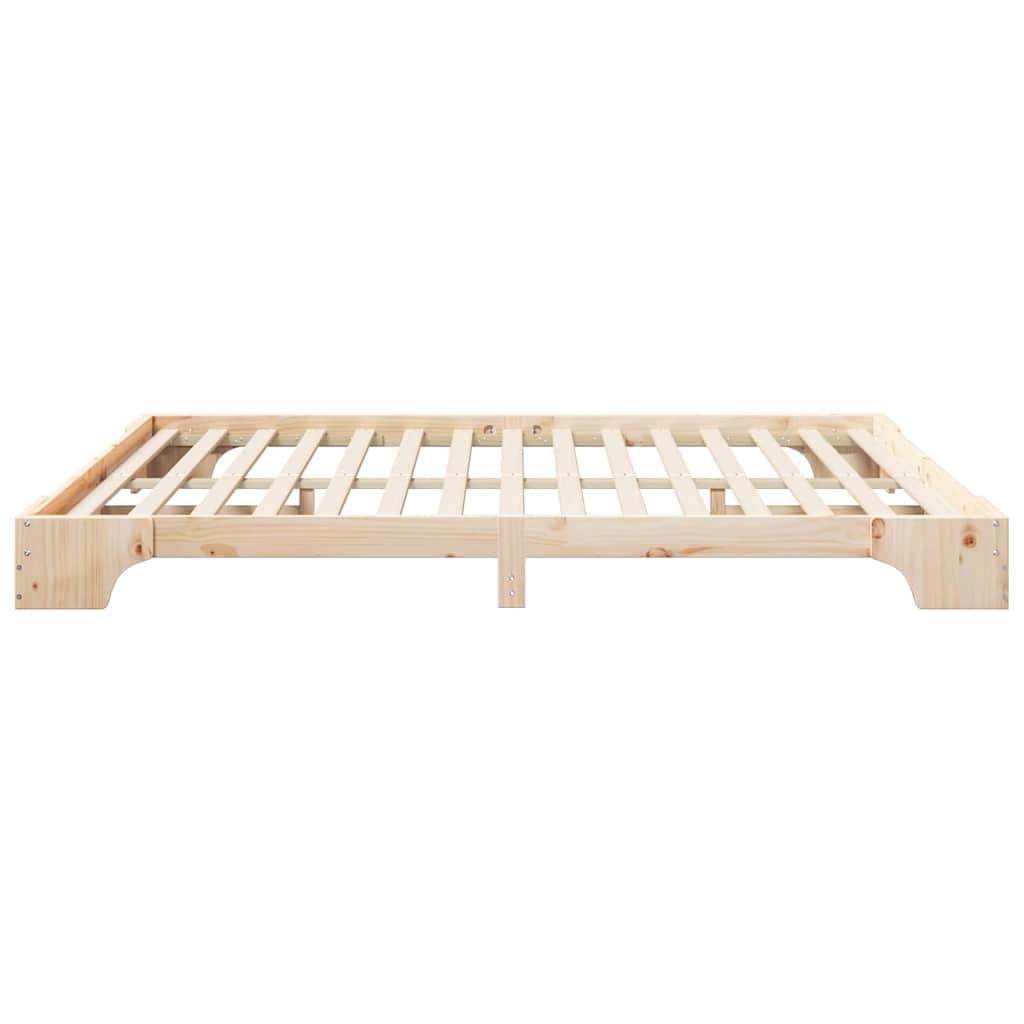 Sengestamme Brun 180 x 220 cm Massiv furu
