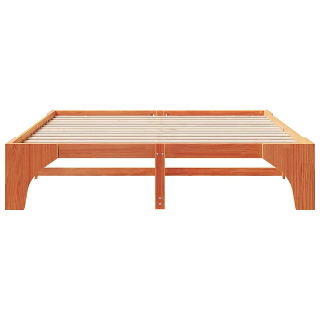 Sengestamme Brun 200 x 200 cm Massiv furu