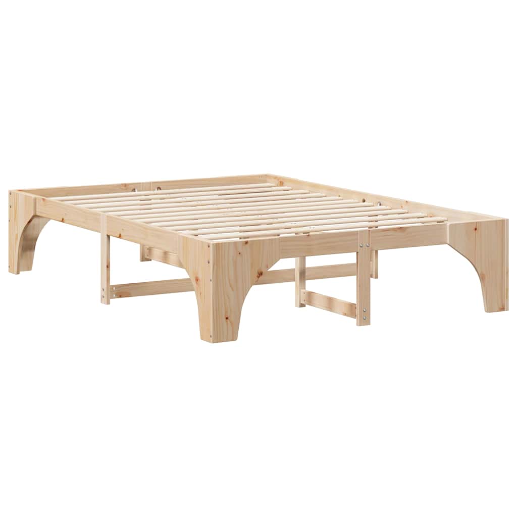 Sengestamme Brun 150 x 200 cm Massiv furu