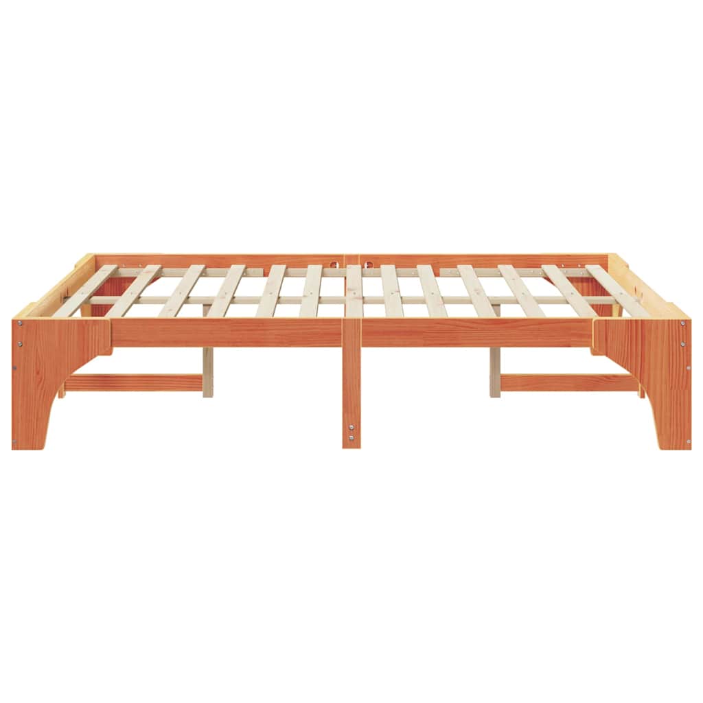 Sengestamme Brun 140 x 200 cm Massiv furu