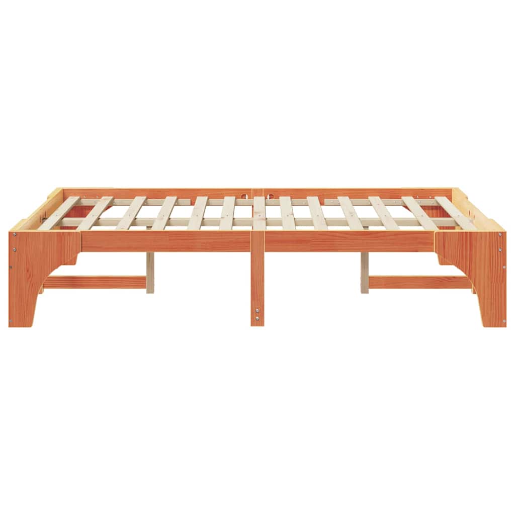 Sengestamme Brun 140 x 190 cm Massiv furu