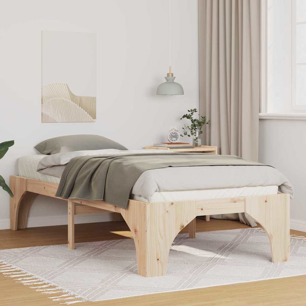 Sengestamme Brun 90 x 200 cm Massiv furu