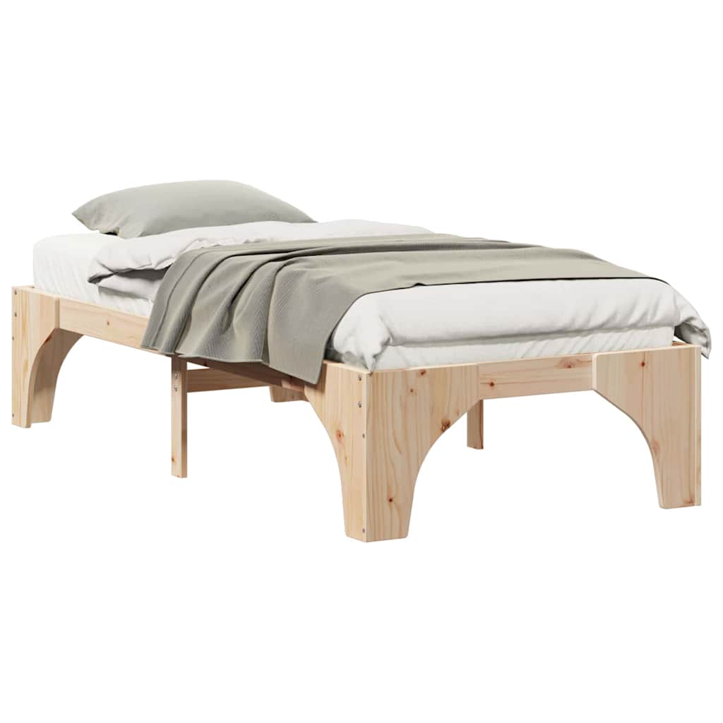 Sengestamme Brun 90 x 200 cm Massiv furu