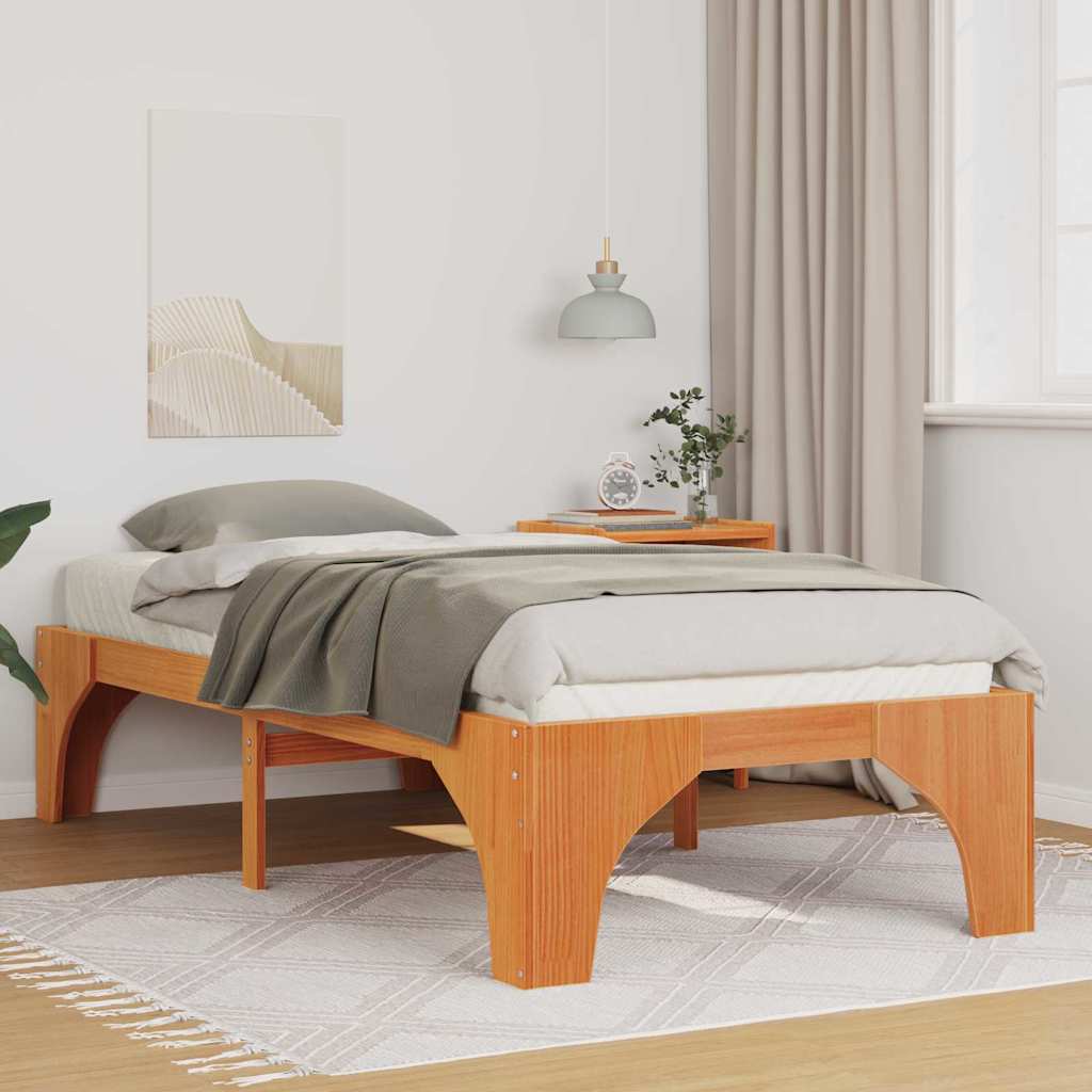 Sengestamme Brun 90 x 200 cm Massiv furu