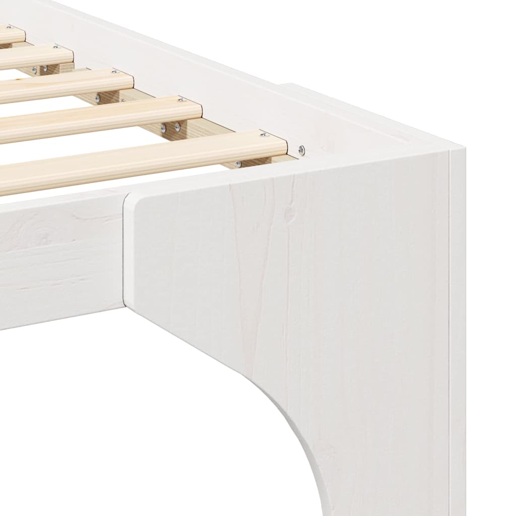 Sengestamme Hvit 90 x 190 cm Massiv furu