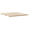 Gulvbedramme Brun 180 x 200 cm Heltre furu