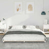 Gulvbedramme Hvit 180 x 200 cm Heltre furu