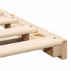 Gulvbedramme Brun 160 x 200 cm Heltre furu