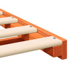 Gulvbedramme Voksbrun 160 x 200 cm Heltre furu
