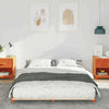 Gulvbedramme Voksbrun 160 x 200 cm Heltre furu