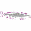 Gulvbedramme Brun 150 x 200 cm Heltre furu