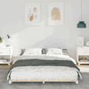 Gulvbedramme Hvit 140 x 200 cm Heltre furu