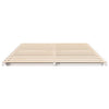 Gulvbedramme Hvit 140 x 200 cm Heltre furu