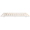 Gulvbedramme Hvit 140 x 200 cm Heltre furu