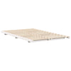 Gulvbedramme Hvit 120 x 200 cm Heltre furu