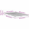 Gulvbedramme Hvit 120 x 200 cm Heltre furu