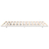 Gulvbedramme Hvit 140 x 190 cm Heltre furu