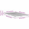 Gulvbedramme Hvit 135 x 190 cm Heltre furu