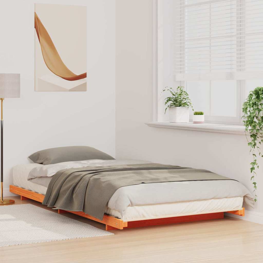 Sengestamme Vokset Brun 100 x 200 cm Massiv furu
