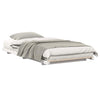 Gulvbedramme Hvit 80 x 200 cm Heltre furu