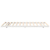Gulvbedramme Hvit 80 x 200 cm Heltre furu
