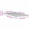 Gulvbedramme Brun 90 x 190 cm Heltre furu