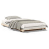 Gulvbedramme Brun 90 x 190 cm Heltre furu