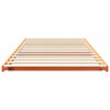 Gulvbedramme Voksbrun 90 x 190 cm Heltre furu
