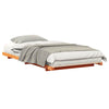 Gulvbedramme Voksbrun 90 x 190 cm Heltre furu