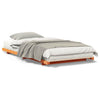 Gulvbedramme Voksbrun 90 x 190 cm Heltre furu