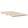 Gulvbedramme Brun 75 x 190 cm Heltre furu