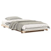 Gulvbedramme Brun 75 x 190 cm Heltre furu