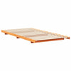 Gulvbedramme Voksbrun 75 x 190 cm Heltre furu