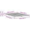Gulvbedramme Hvit 140 x 210 cm Heltre furu