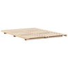 Gulvbedramme Brun 160 x 210 cm Heltre furu