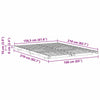 Gulvbedramme Brun 160 x 210 cm Heltre furu