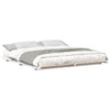 Gulvbedramme Hvit 200 x 210 cm Heltre furu