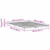 Gulvbedramme Brun 140 x 220 cm Heltre furu
