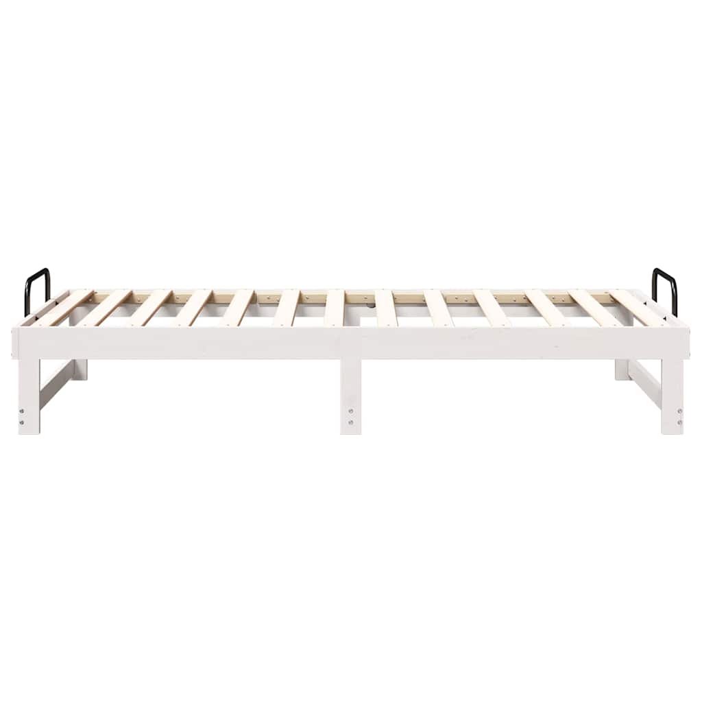 Sengestamme Hvit 90 x 200 cm Massiv furu
