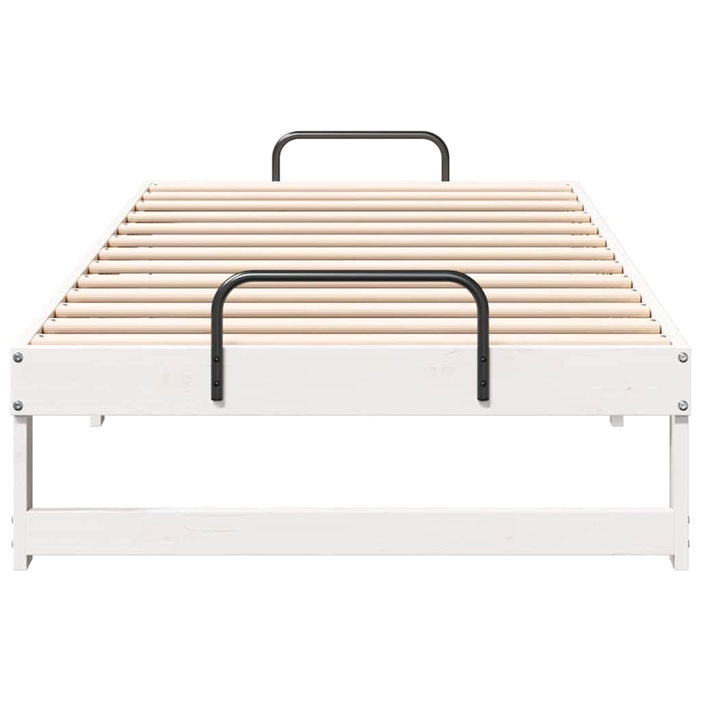 Sengestamme Hvit 75 x 190 cm Massiv furu